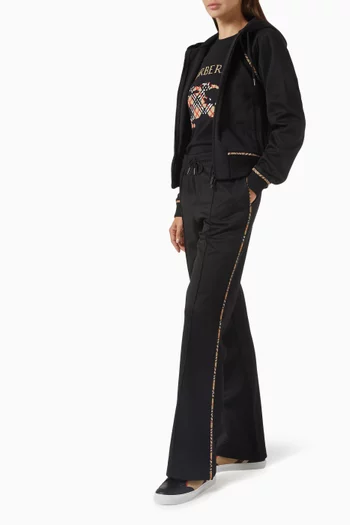 Check-trim Sweatpants