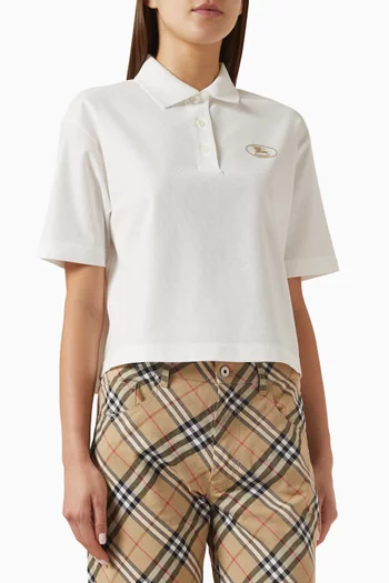 Embroidered Polo Shirt in Cotton