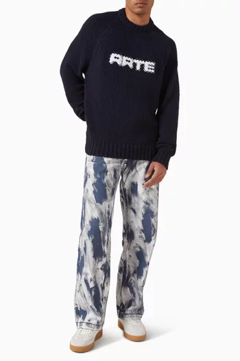 Pixel Logo Sweater in Knit