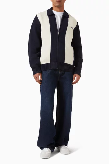 Striped Cardigan in Knit