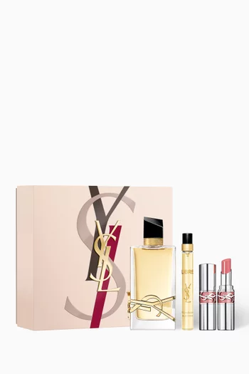 مجموعة هدايا الربيع ماء عطر ليبر + وأحمر شفاه لوف شاين