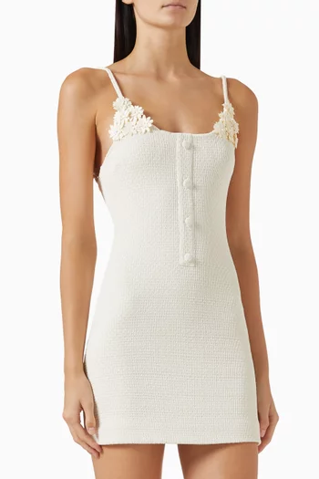Hayes Floral-detail Mini Dress