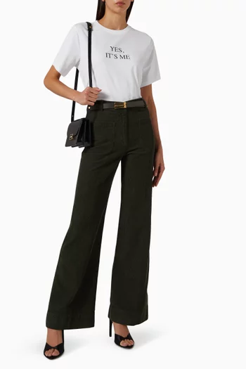 Slogan T-shirt in Cotton