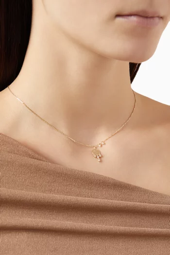 Gaby N.1 Diamond Necklace in 9kt Gold