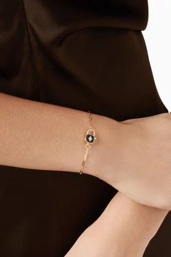 Ginger Resin Bracelet in 9kt Gold