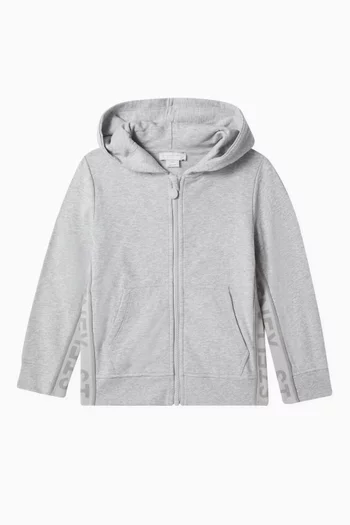 Logo Zip-up Hoodie Organic Cotton