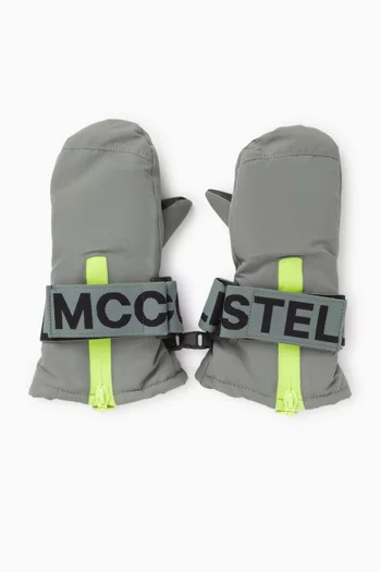 Logo Tape Ski Gloves