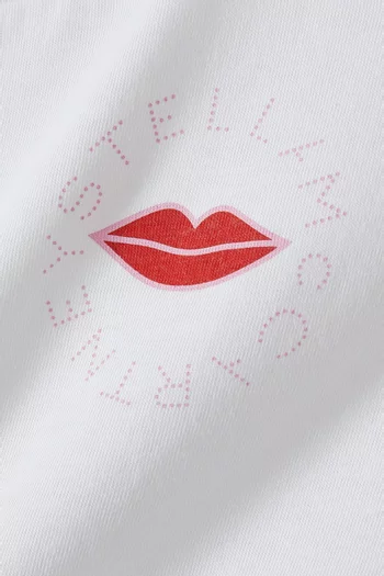 Pop Logo Crop T-shirt in Cotton