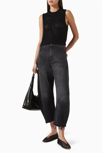 Bubble Crop Jeans in Denim