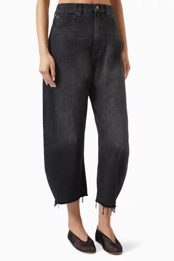 Bubble Crop Jeans in Denim