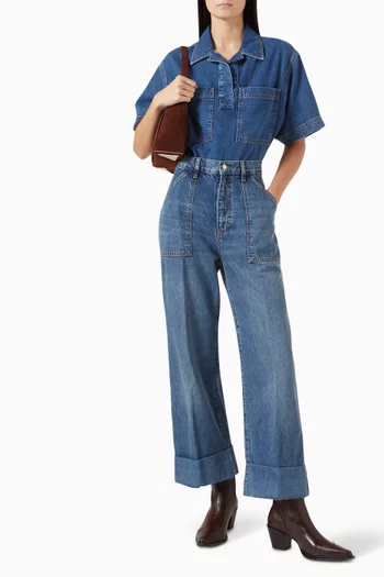 The Utility Straight-leg Jeans in Denim