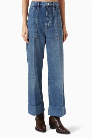 The Utility Straight-leg Jeans in Denim