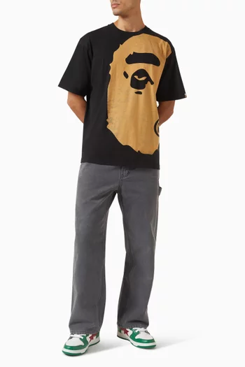 Bleached Big Ape Head T-shirt in Cotton