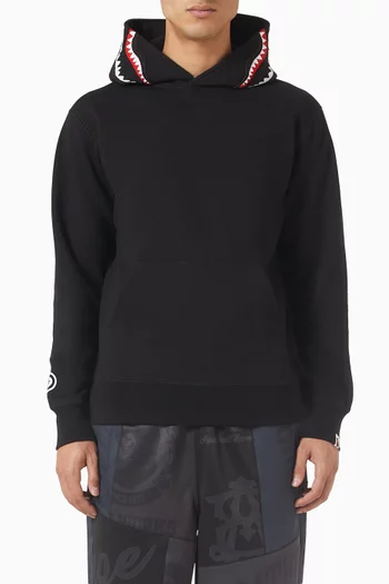 Shark Pullover Hoodie in Cotton