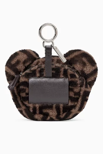 Teddy Bear Charm in Shearling Blend