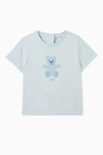 Bear Graphic T-shirt in Cotton