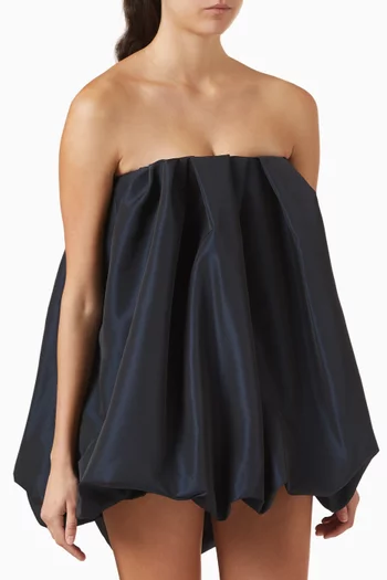 فستان إيسيا قصير قماش معالج