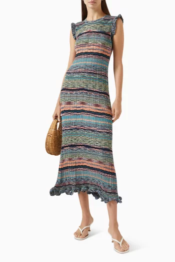Ajak Sleeveless Knit Midi Dress