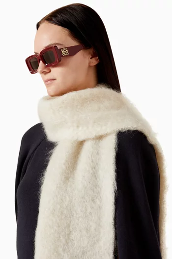 Rectangle-shaped Sunglasses in Acetate