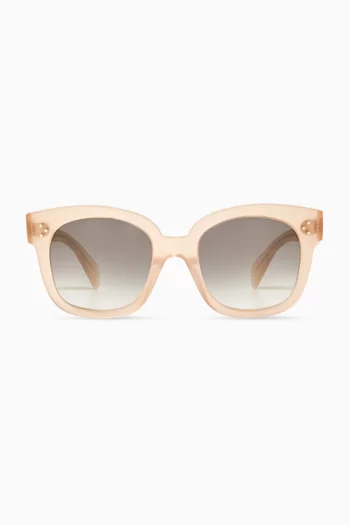 3 Dots Square Sunglasses in Acetate
