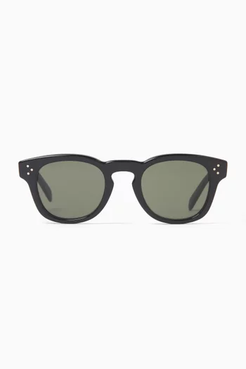 Round Sunglasses in Acetate