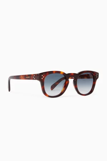Round Sunglasses in Acetate