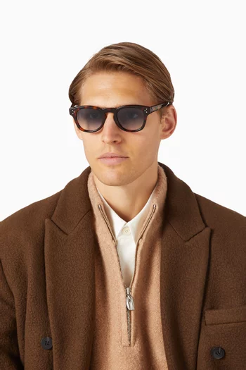Round Sunglasses in Acetate