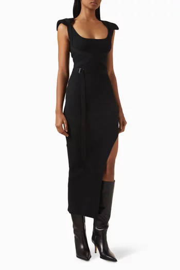 Harness Midi Dress in Cotton-blend