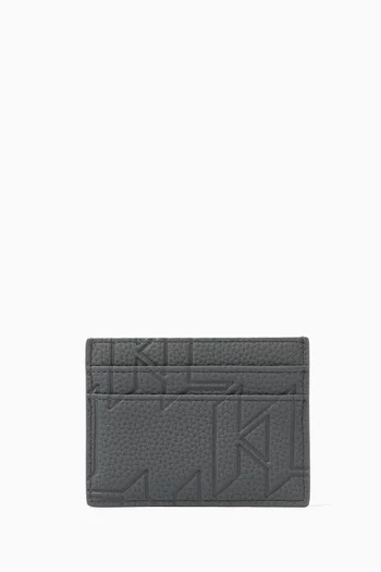 K/Urban Monogram Card Holder in Faux Leather