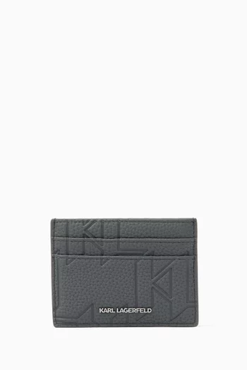 K/Urban Monogram Card Holder in Faux Leather