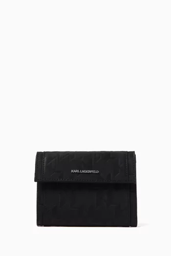 K/Monogram Wallet in Canvas
