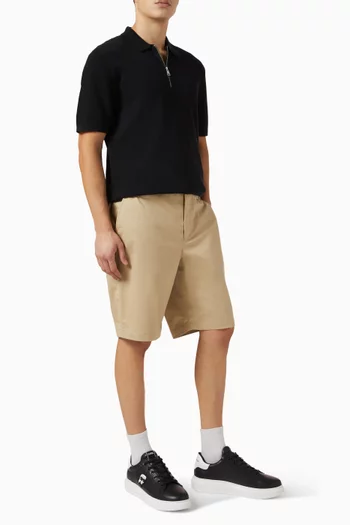 Monogram Chino Shorts in Cotton