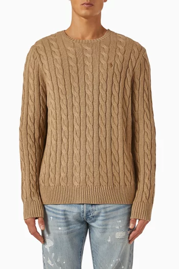 Cable-knit Sweater in Cotton