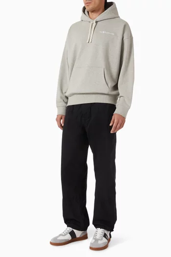 Logo Drawstring Hoodie in Cotton