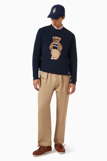 Polo Bear Sweater in Linen-blend