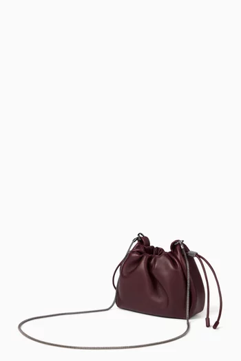Mini Mellow Bucket Bag in Leather