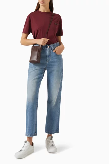 Monili-tab T-shirt in Cotton Jersey
