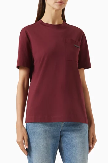 Monili-tab T-shirt in Cotton Jersey