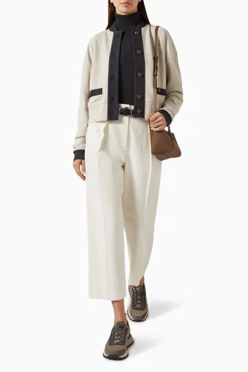 Cardigan-style Sweatshirt in French Terry