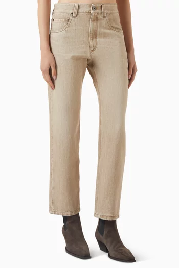 Straight-leg Monili Jeans in Denim
