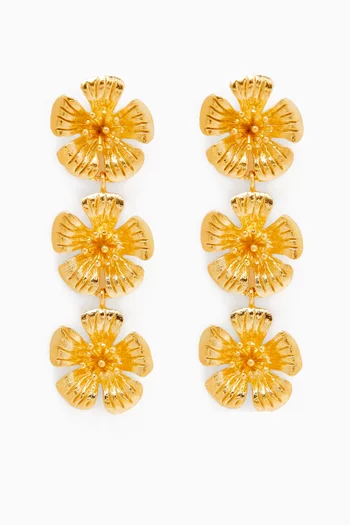 Yume Earrings in 24kt Gold-plated Brass