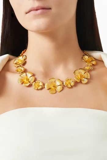 Takara Necklace in 24kt Gold-plated Brass