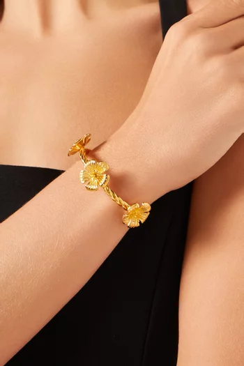 Aika Bracelet in 24kt Gold-plated Brass