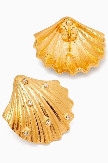 Oceane Earrings in 24kt Gold-plated Brass