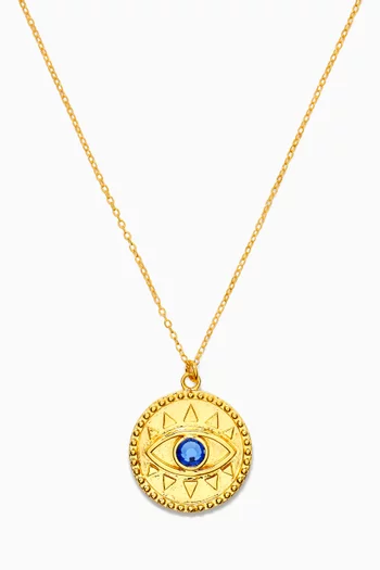 Liv Coin Necklace in 24kt Gold-plated Brass
