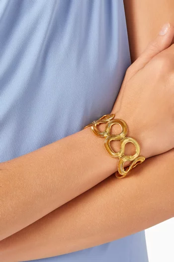 Petit Serpenté Bracelet in 24kt Gold-plated Brass