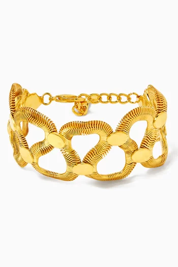 Petit Serpenté Bracelet in 24kt Gold-plated Brass