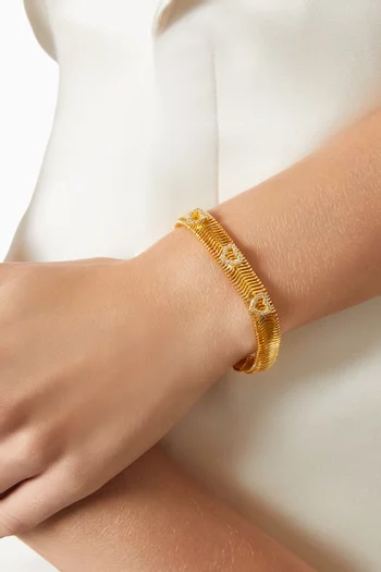 Coeur en Fête Bracelet in 24kt Gold-plated brass