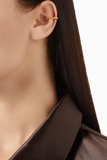 Oslo Ear Cuffs in 24kt Gold-plated Brass, Set of 2