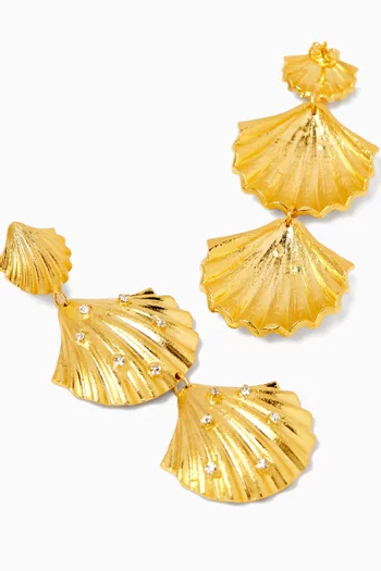 Fabienne Earrings in 24kt Gold-plated Brass